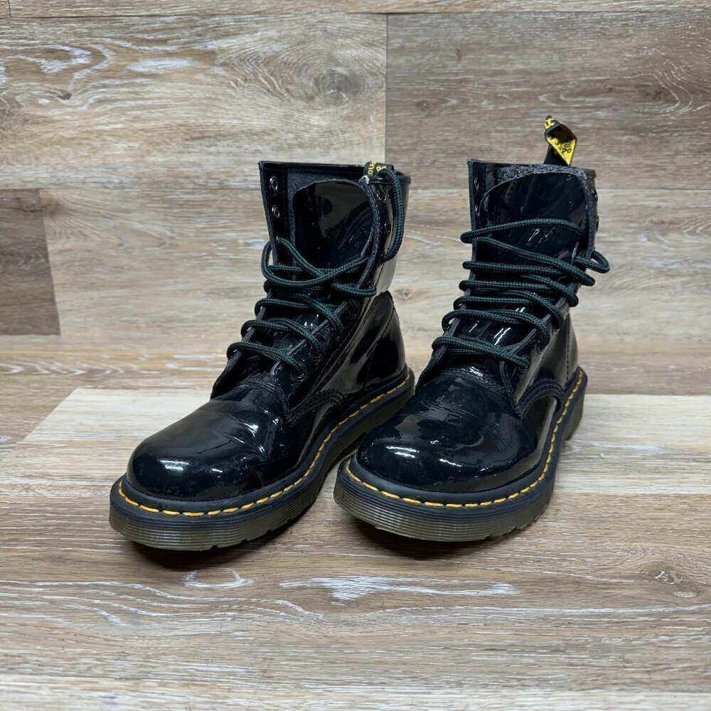 Dr. Martens Black Patent Leather 1460 Combat Boot Women's Size 6